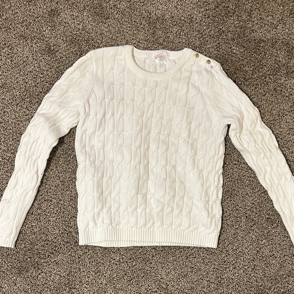 Cable knit sweater